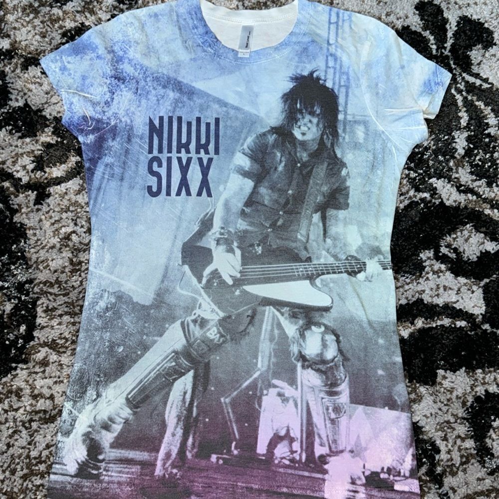 Motley Crue NIKKI SIXX final tour official merchandise T shirt
